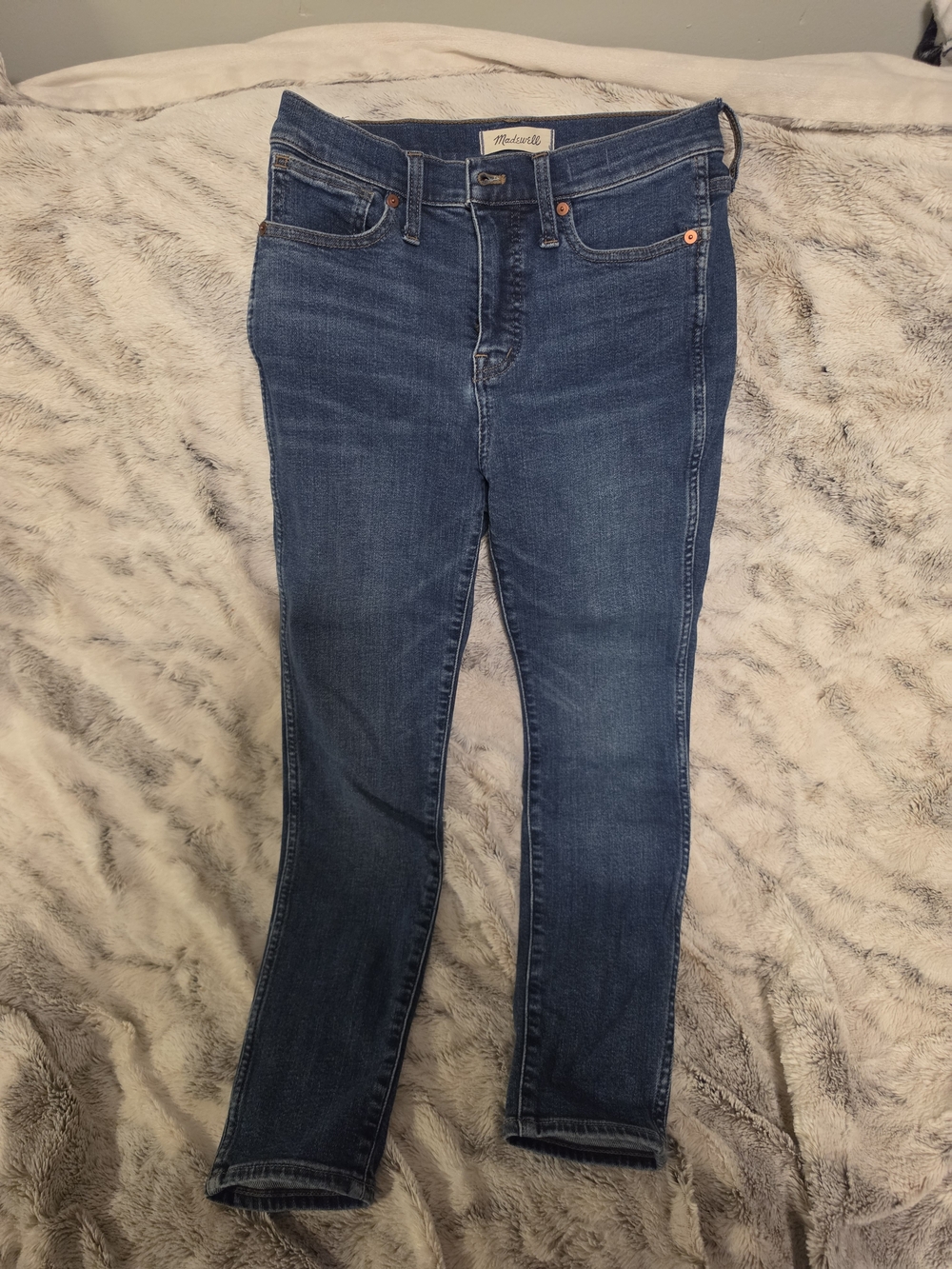 Madewell Women's Indigo High-Rise Skinny Jeans Petite